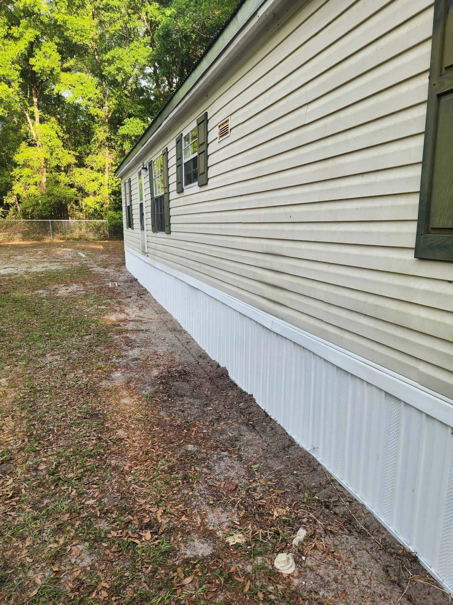 Mobile Home Skirting — Fresh Vinyl Install